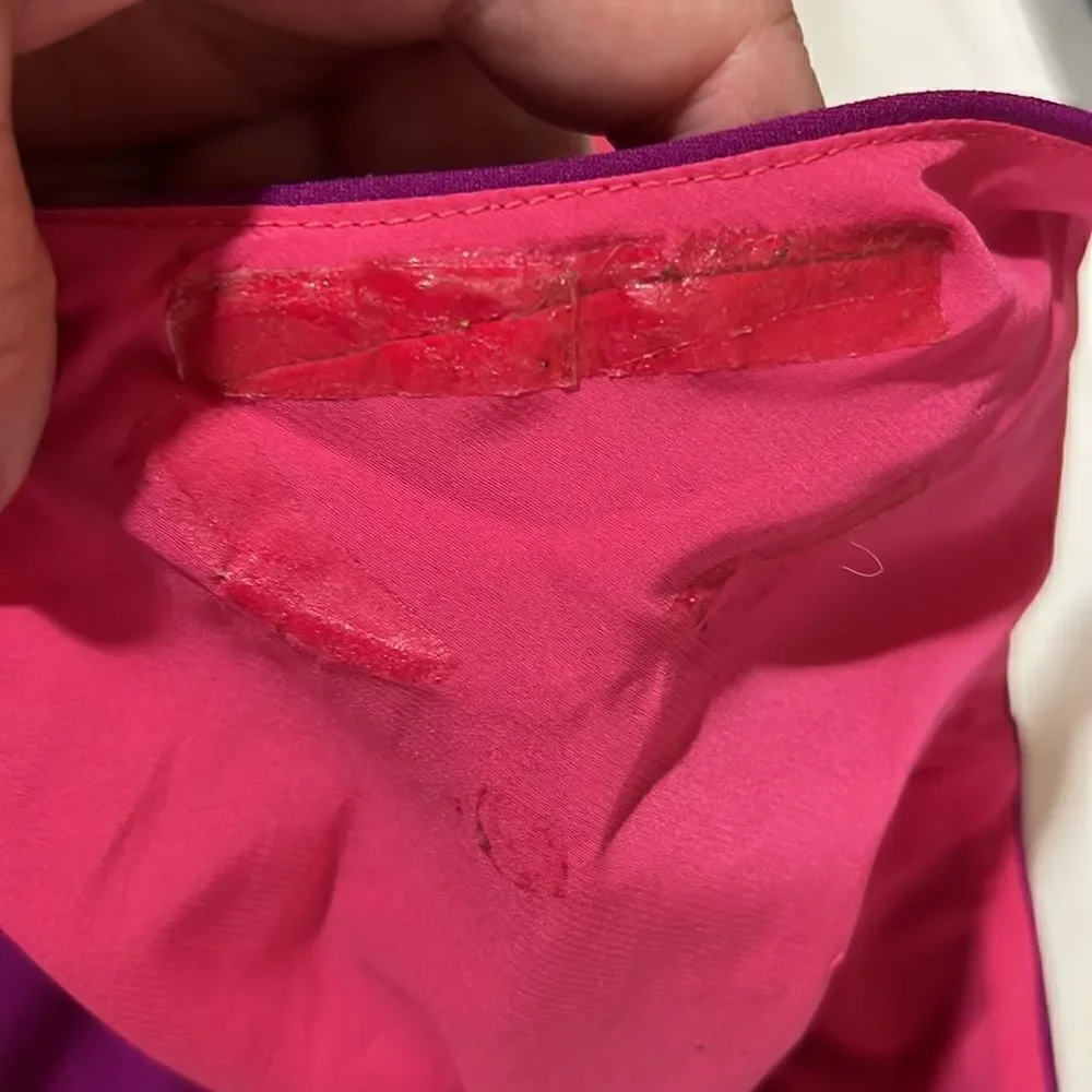 Nicole Miller Pink and Purple Asymmetrical dress size 4 - Picture 14 of 16